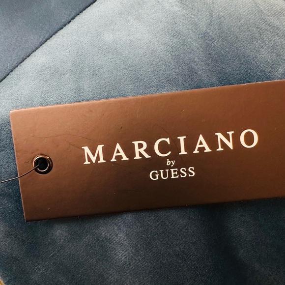 New Marciano by Guess Lilli Blue Opal Velvet Wide Leg Pants Trousers MSRP $200 - Picture 13 of 13